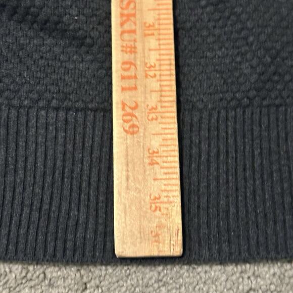 Oak Hill Shawl Men 3XLT Cardigan 100% Cotton Shawl Collar Knit Charcoal Gray - Picture 8 of 8